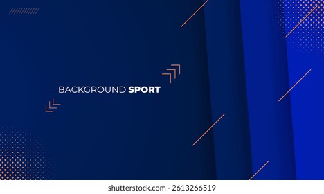 Abstract blue geometric composition, speed technology futuristic sport design background vector illustration.