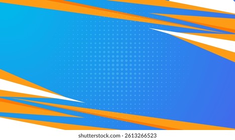 Abstract blue geometric composition, speed technology futuristic sport design background vector illustration.