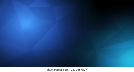 Resumen de fondo de diseño geométrico azul. Papel azul de la bandera triangular. Resumen de fondo poligonal. Ilustración vectorial.