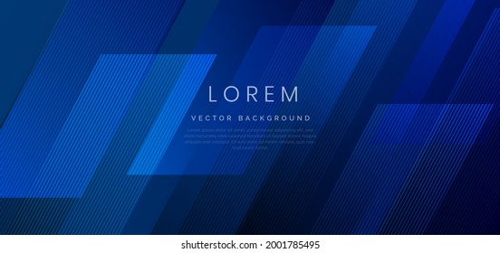 Resumen del fondo de la capa superior geométrica diagonal azul. Puede usar para publicidad, afiche, plantilla, presentación comercial. Ilustración del vector