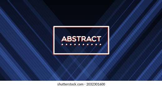 Abstract blue geometric diagonal overlay layer background. Vector illustration