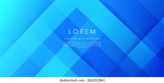 Abstract blue geometric diagonal overlay layer background. You can use for ad, poster, template, business presentation. Vector illustration
