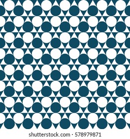 abstract  blue geometric dots deco pattern vector background