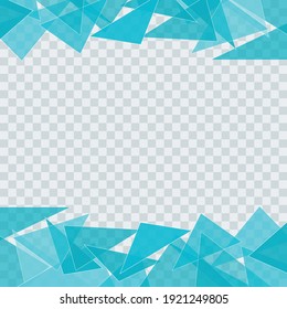 Abstract blue geometric gradient background with polygonal shape. Modern template.