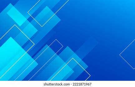 Resumen de fondo de degradado geométrico azul. Ilustración del vector