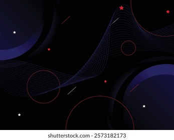 Abstract Blue Geometric Gradient Background