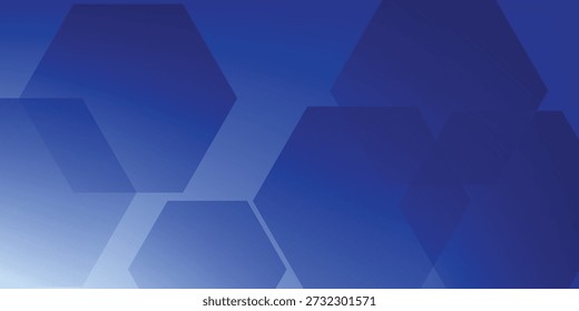 Fondo geométrico azul Abstractas del hexágono con las Formas del gradiente para la tecnología y el uso Corporativa eps10