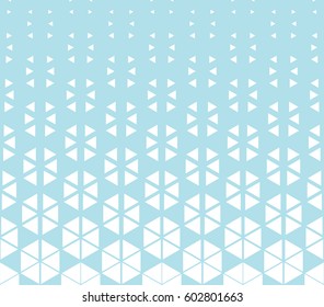 abstract blue geometric hexagon halftone gradient pattern background