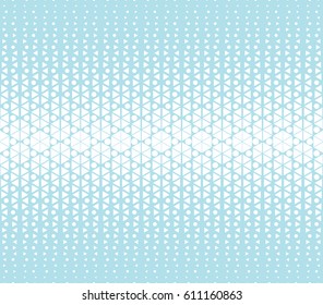 abstract blue geometric hexagon halftone gradient pattern background