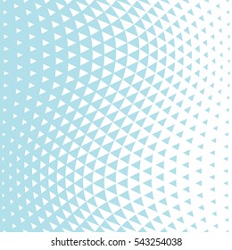 Abstract blue geometric hipster fashion design print halftone triangle pattern