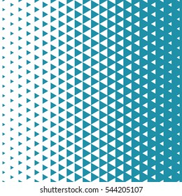 Abstract blue geometric hipster fashion design print halftone triangle pattern