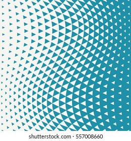 Abstract blue geometric hipster fashion design print halftone triangle pattern