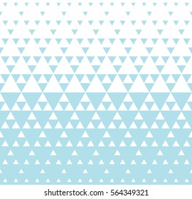 Abstract blue geometric hipster fashion design print halftone triangle pattern