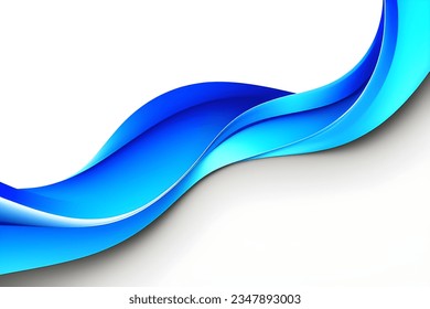 Abstract blue geometric. Isolate on white background. Vector illustration.