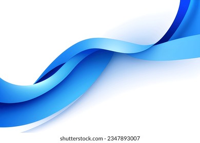 Abstract blue geometric. Isolate on white background. Vector illustration.