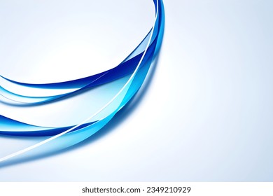 Abstract blue geometric. Isolate on white background. Vector illustration.