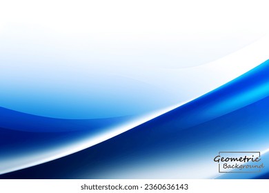 Abstract blue geometric. Isolate on white background. Vector illustration.