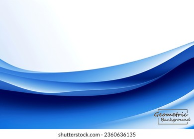 Abstract blue geometric. Isolated on white background. Vector illustration.