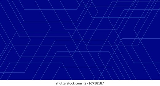 Resumo da tecnologia de linha geométrica azul