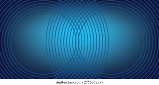 Líneas geométricas azules Abstractas Modelo azul brillante moderno de las líneas circulares. Traje para la cubierta, Anuncio, folleto