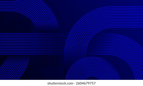 Abstract Blue Geometric Lines on Dark Background. Dynamic abstract design blue linear geometric patterns on a dark backdrop. Ideal for technology backgrounds, digital art, and modern design concepts