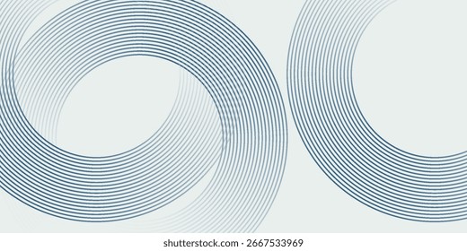 Abstrakte blaue geometrische Linien auf grauem Hintergrund. Modernes Vektorgrafik-Design
