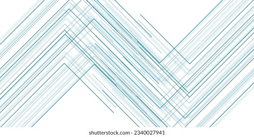 Abstrakte blaue geometrische Linien, technischer Hintergrund. minimales Vektordesign