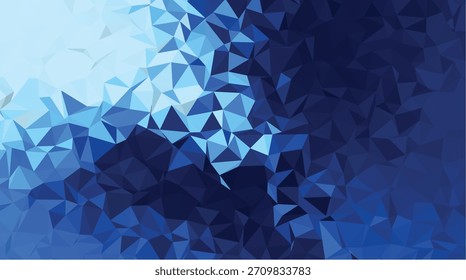 Textura de fondo geométrica de triángulo de bajo poliéster azul Abstractas