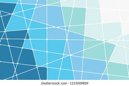 Abstract blue geometric mosaic background