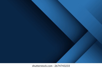 Abstract blue geometric overlapping layers modern background