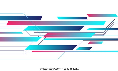 abstract blue geometric pattern and background