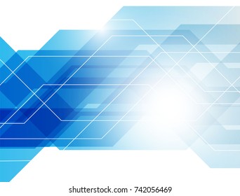 abstract blue geometric pattern and background