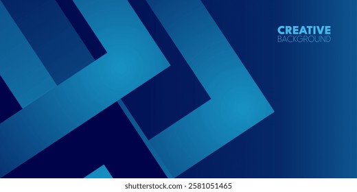 Abstract Blue Geometric Pattern with Squares and Light Effects. a creative background. The abstract shapes in shades of blue give the image a modern and dynamic feel. 