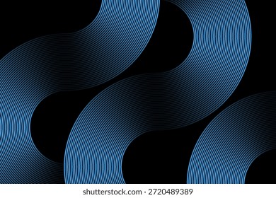 Padrão geométrico azul abstrato com gradientes vibrantes e efeitos de luz circulares
