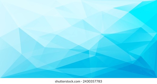 Abstract blue geometric polygonal vector background