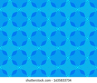 Abstract Blue Geometric Seamless Pattern. Vector Illustration
