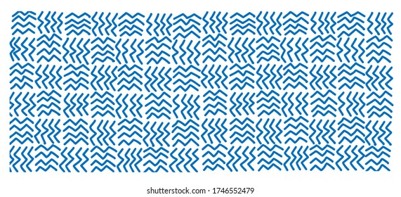 Abstract blue geometric seamless pattern background. Vector illustration.