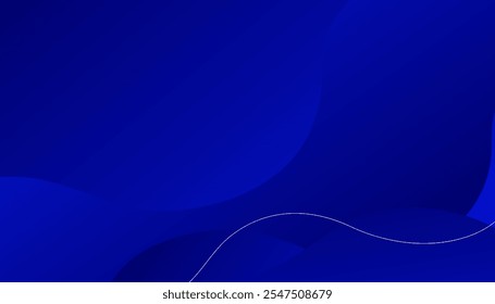 Abstract blue geometric shape background. Dynamic sound wave. Design element. Vector illustration
