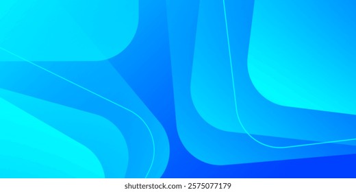 Abstract blue geometric shape background with triangles. Vector illustration