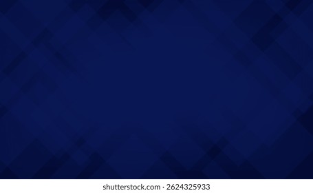 Abstract blue geometric shape design elements on  dark background, minimal style. Vector illustration