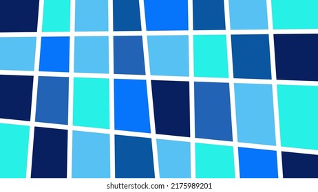 abstrakte, blaue geometrische Form mit Linienhintergrund für moderne grafische Gestaltung