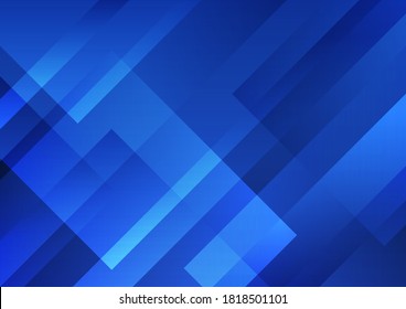 Resumen del estilo de tecnología de fondo de capa superpuesta de forma geométrica azul. Ilustración del vector