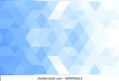 Abstract blue geometric shapes background