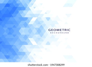 abstrakter, blauer, geometrischer Hintergrund. Vektorgrafik