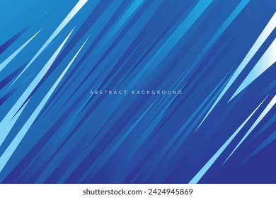 Abstrakte blaue geometrische Formen Hintergrund. Minimale dynamische blaue Formenzusammensetzung.