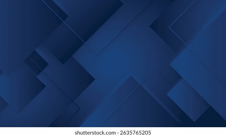 Abstract Blue Geometric Shapes Background
