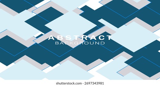 Abstract blue geometric shapes background. Modern minimal geometric design. Simple shape elements. Suit for poster, banner, brochure, booklet, cover, website, flyer. Vector illustration