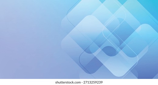 Fondo Abstractas De Formas Geométricas Azules Con Diamantes Superpuestos Y Cuadrados Vidriosos Diseño De Textura De Gradiente