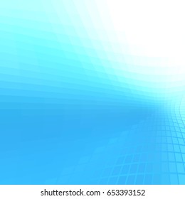 Abstract blue geometric shapes background.