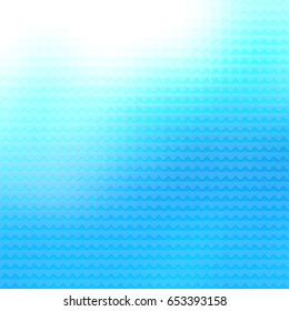 Abstract blue geometric shapes background.